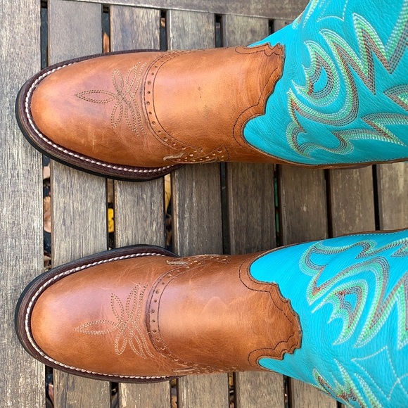 TONY LAMA Buckaroo 3R Tall Knee High Cowgirl Cowboy Western Boots, Size 9.5 - Picture 6 of 9